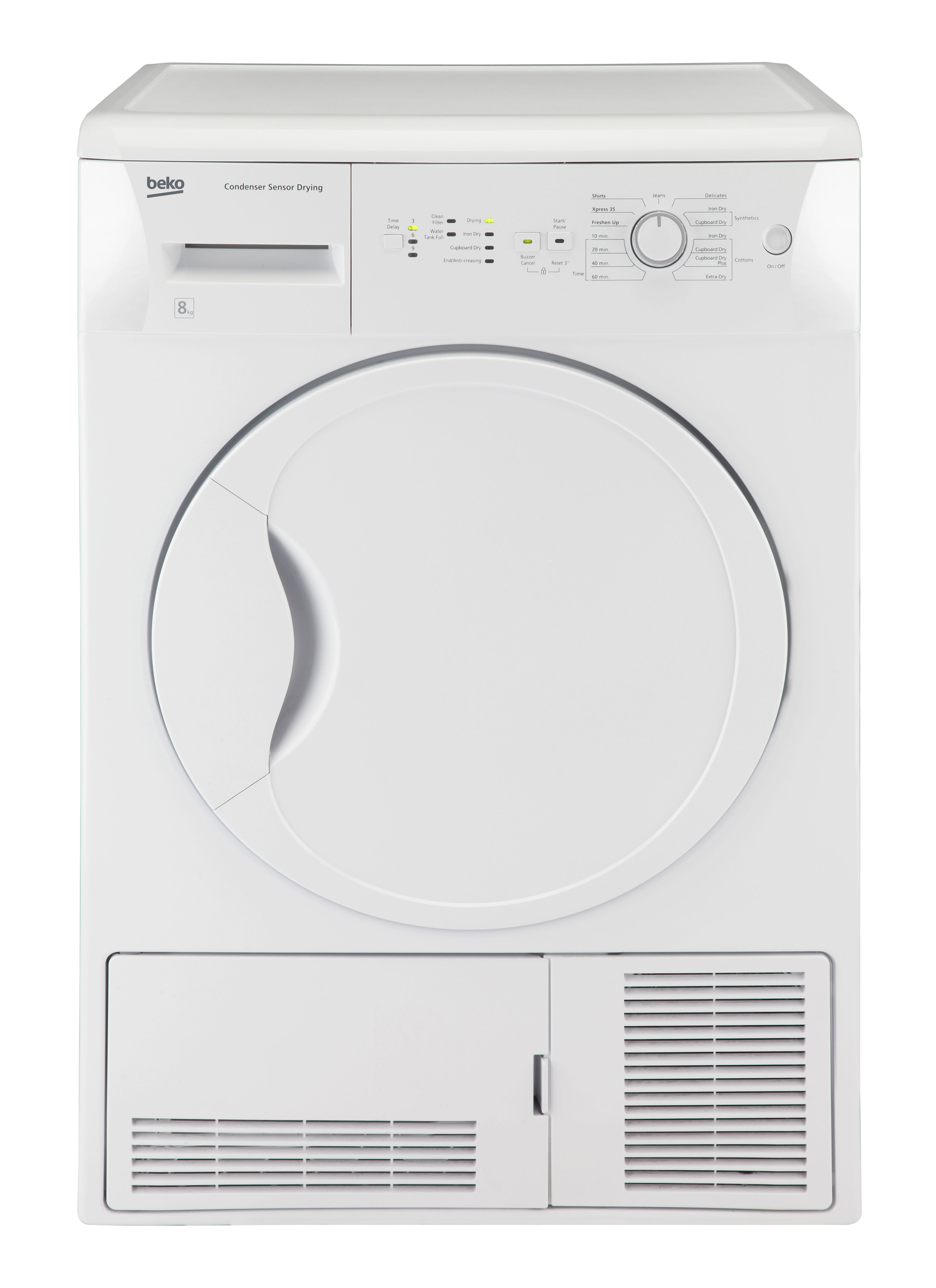 8kg Condenser Tumble Dryer with B Energy Rating DCSC821 Beko Ireland
